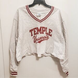 Temple University Women's Cropped Sweatshirt